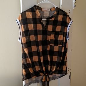 Plaid top